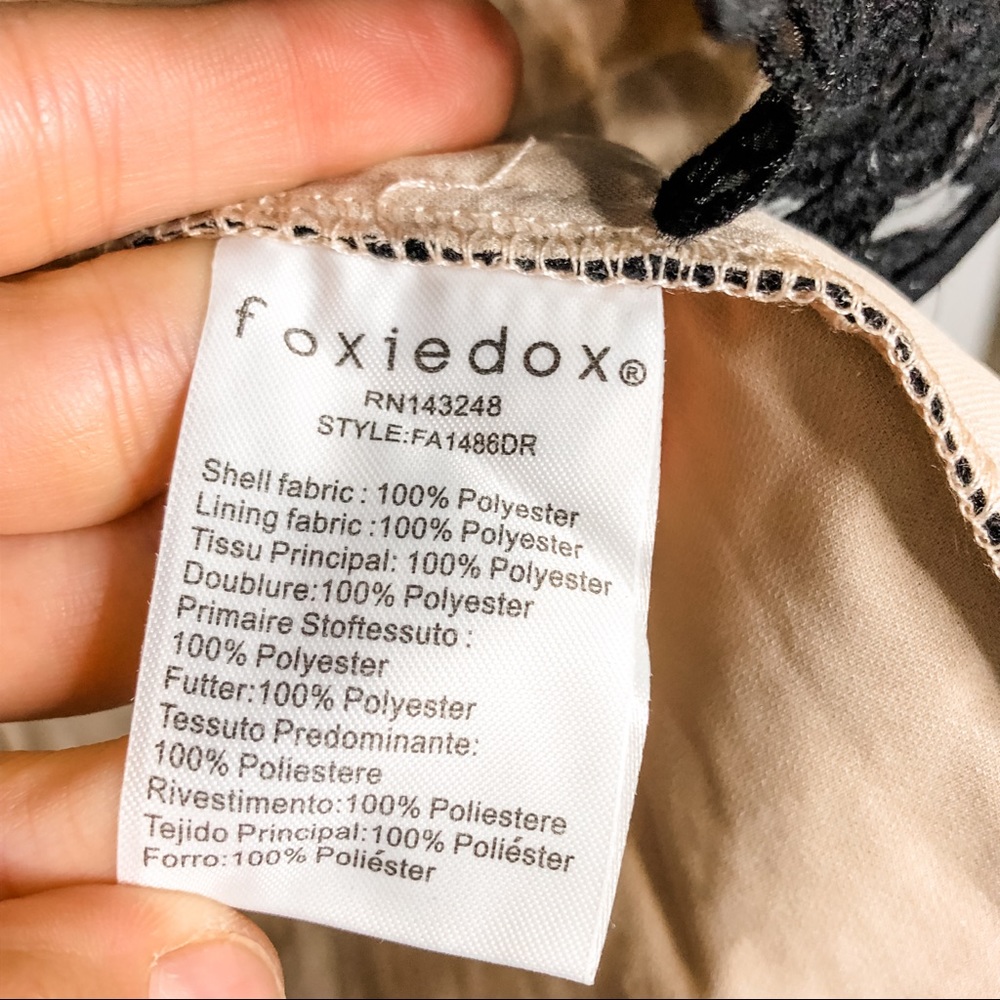 🦋🌙 NWT FOXIEDOX x ANTHROPOLOGIE | Asha Black Lace Dress - Picture 7 of 15